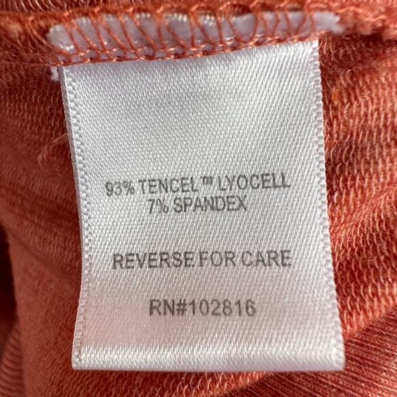 Garnet Hill Womens Tunic Top S Ginger Heather Cowl Neck Knit Oversized Tencel - Picture 9 of 11